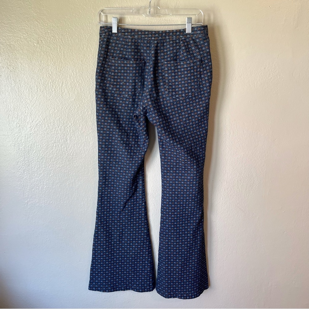 Do + Be Star Print Flare Pants size S - Picture 2 of 8